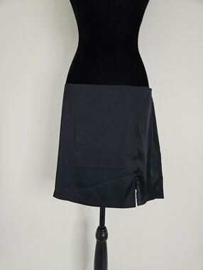 Abercrombie & Fitch Black Satin Mini Skirt